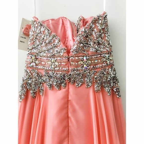 CINDERELLA 7968 Coral Dress size 4 - Picture 7 of 7